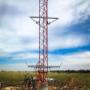 Drilling base piers into solid rock for these staggering 88m 3AW Transmitter Towers