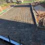 New concrete driveway going down