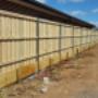 Timber pailing fence