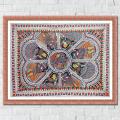 Madhubani Painting Krishna Raasleela