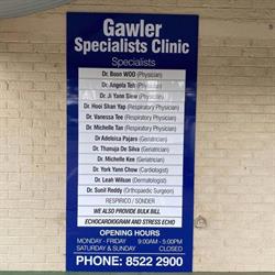 Dr Sunil P Reddy - Gawler Specialists Clinic