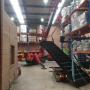 Mezzanine Floor Stairs Installation - Spider Crane & Loader