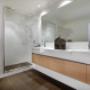 Semi-frameless shower screen