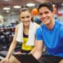 Personal trainer with client