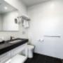 Vanity in bathroom