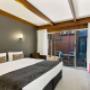Artistically appointed guest room