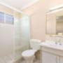 Vanity in bathroom