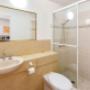 Vanity in bathroom
