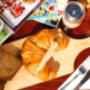 Assorted breakfast items