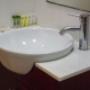 Vanity in bathroom