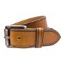 Full Grain Double Stitched Tan Leather Belt