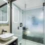 Vanity in bathroom