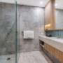 Vanity in bathroom