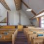 Chapel in the Rosny Meetinghouse of the Church of Jesus Christ of Latter-day Saints, located at 78 Montagu Bay Road, Montagu Bay, Tasmania