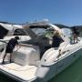 The team of skilled boat  trimmers measuring up.