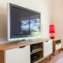 The large screen internet TV has Netflix and YouTube and sports, documentary and kids’ stations. There's also  a DVD Player and a good selection of DVDs.
