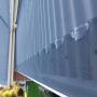 Gutter mesh on corro roofs
