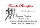 Exercise Prescription by Nicolette Triggs