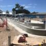 Finished off form curved walls for Splashpad