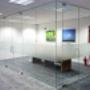 glass office partitioning system