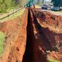 Water pipeline construction