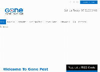Gone Pest Control's website
