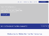 Micks Marine Maintenance's website