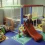 Childrens play house with slide