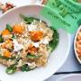 Caramelised Pumpkin Risottow Feta & Spinach