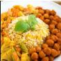 Chickpea & Veg Curry Served With Spice Infused Brown Rice