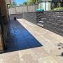 Paving and Versawall retaining wall completed by Dream Stone Landscapes