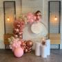 LUX Package includes; Balloons, Backdrop, Plinth, Cake Stand and custom message Hire.