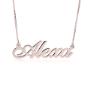 Classic Name Necklace Rose gold