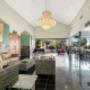 Spacious lobby with sitting area