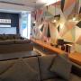 Spacious lobby with sitting area