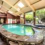 Indoor pool with hot tub