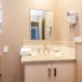 Vanity in bathroom