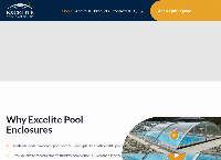 Excelite Pool Enclosures's website