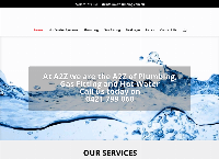 A2Z Plumbing Gas and Hot Water's website