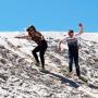 sandboarding in lancelin as part of the pinnacle adventure tour