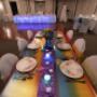 LGBTQ table setup