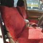 burgundy sheepskin