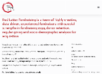 Red Letter Fundraising's website