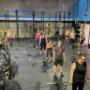 Group exercise classes are available at 5,6,7am, 9:30am and 4:30, 5:30, 6:30pm on weekdays.