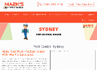 Pest Control Sydney's website