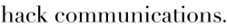 Hack Communications
