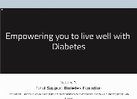 Total Support Diabetes Education (Queensgate Specialist Centre)'s website