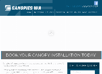 Canopies WA's website
