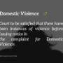 Domestic Violence
