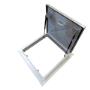 ALL METAL HATCH
Hatch for flat roofs designed to fit over an existing kerb/hob. Lid is manufactured with a double skin for added security and rigidity.